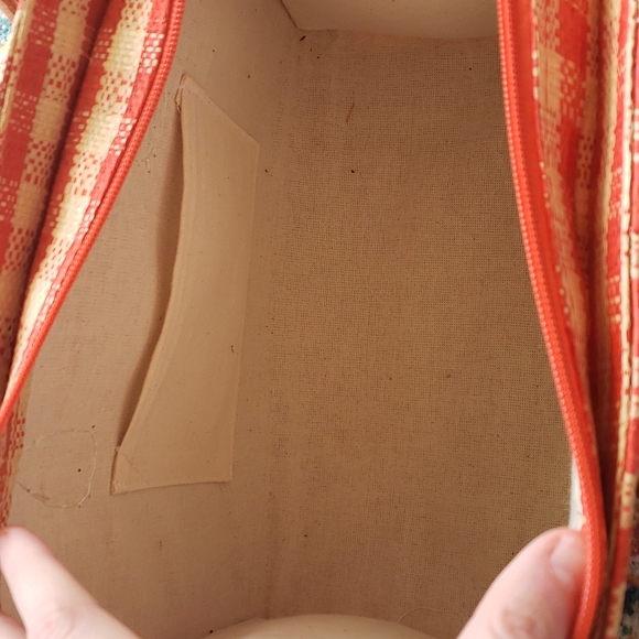 RARE Vintage Gingham Structured Purse - Picture 4 of 5